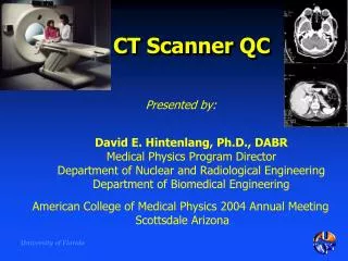 CT Scanner QC