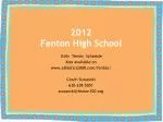 2012 Fenton High School - slide 1