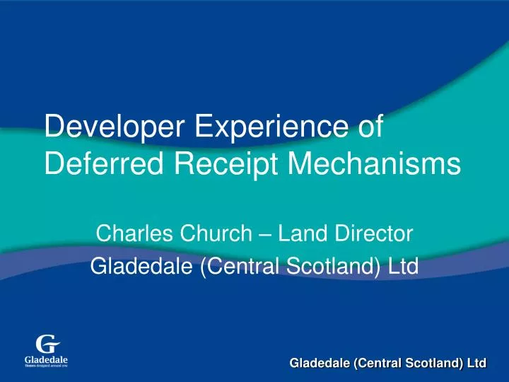 developer experience of deferred receipt mechanisms