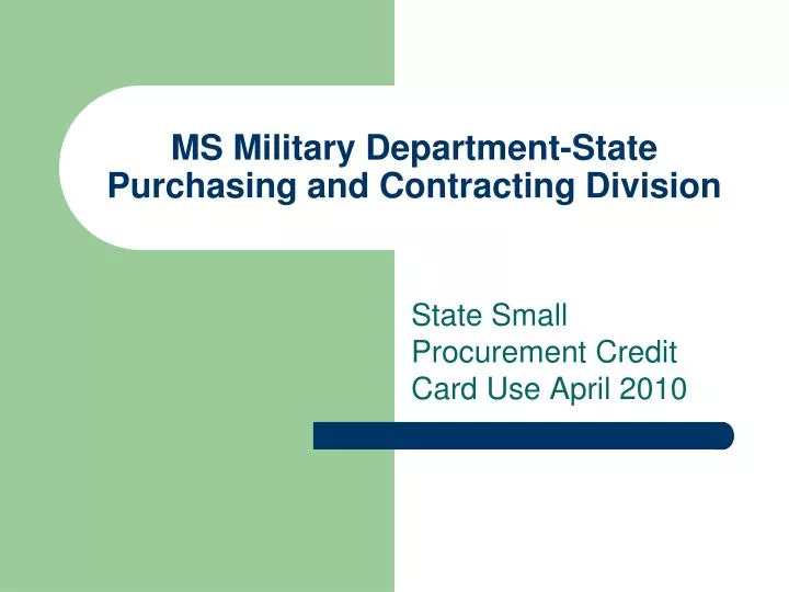 ms military department state purchasing and contracting division