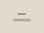 Detectors - slide 1