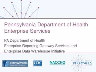 Pennsylvania Department of Health Enterprise Services