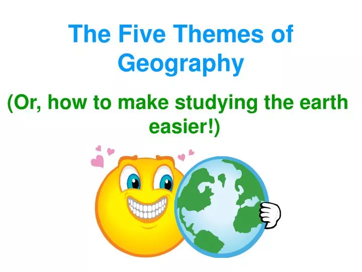 the five themes of geography