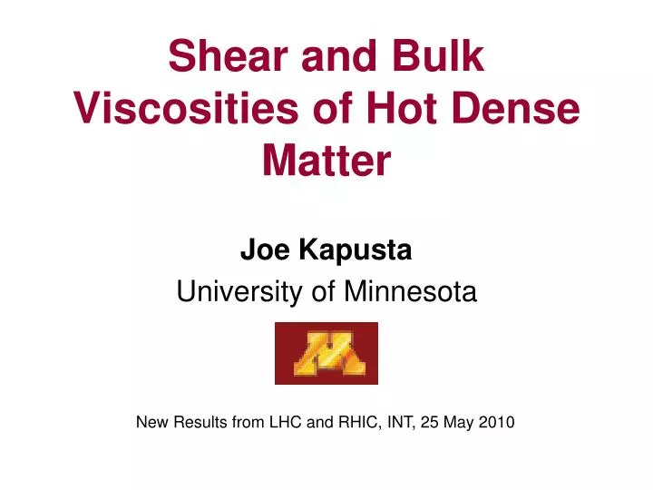 shear and bulk viscosities of hot dense matter