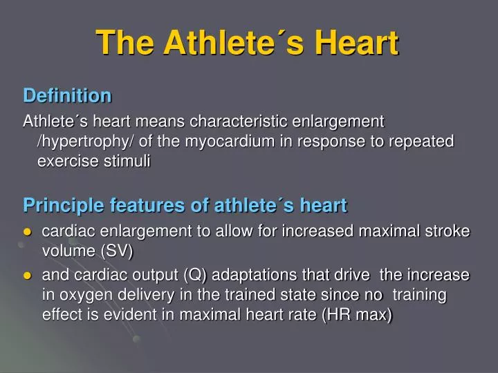 the athlete s heart