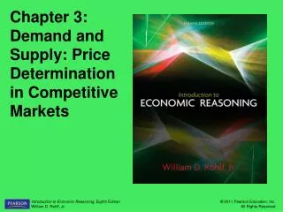Chapter 3: Demand and Supply: Price Determination in Competitive Markets