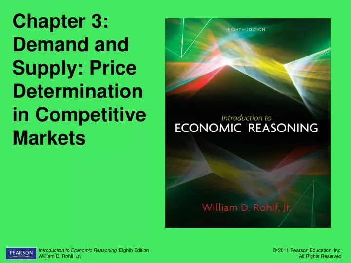 chapter 3 demand and supply price determination in competitive markets