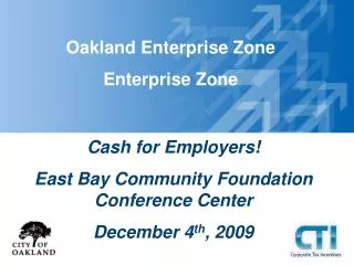 Oakland Enterprise Zone Enterprise Zone
