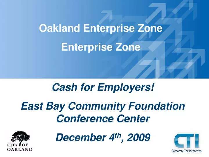 oakland enterprise zone enterprise zone