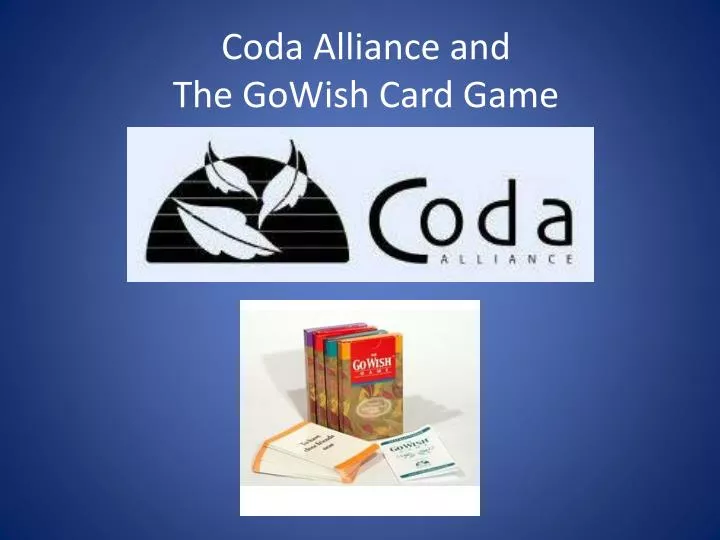 coda alliance and the gowish card game