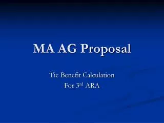 MA AG Proposal