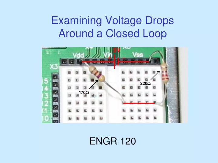 examining voltage drops around a closed loop