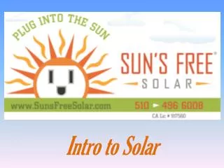Intro to Solar