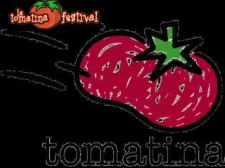 Thousands of people flock to the village to join in the tomato-throwing event.