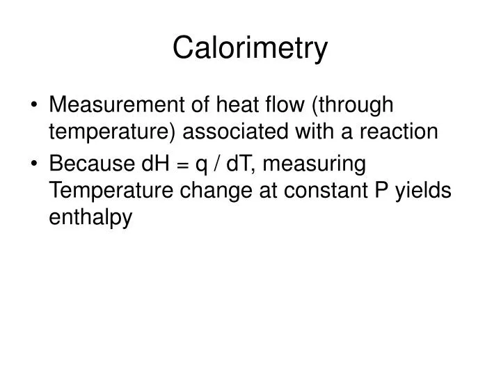 calorimetry