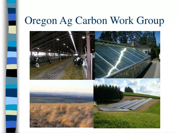 oregon ag carbon work group