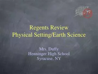 Regents Review Physical Setting/Earth Science