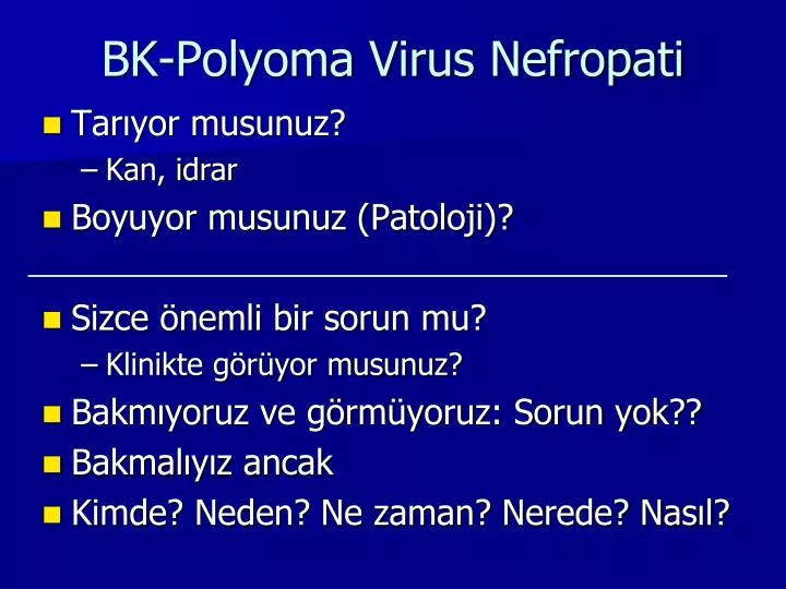 bk polyoma virus nefropati