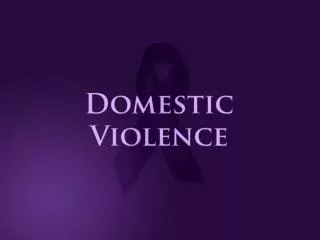 Who are victims of domestic violence?