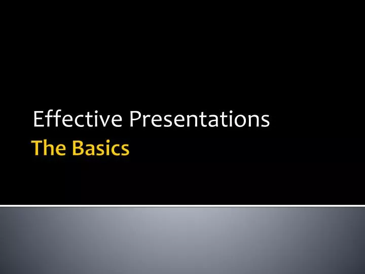 effective presentations