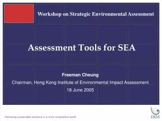 Assessment Tools for SEA