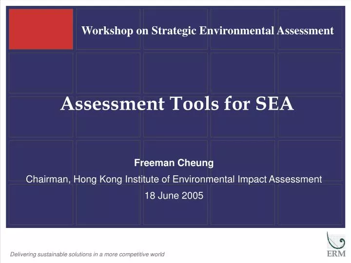 assessment tools for sea