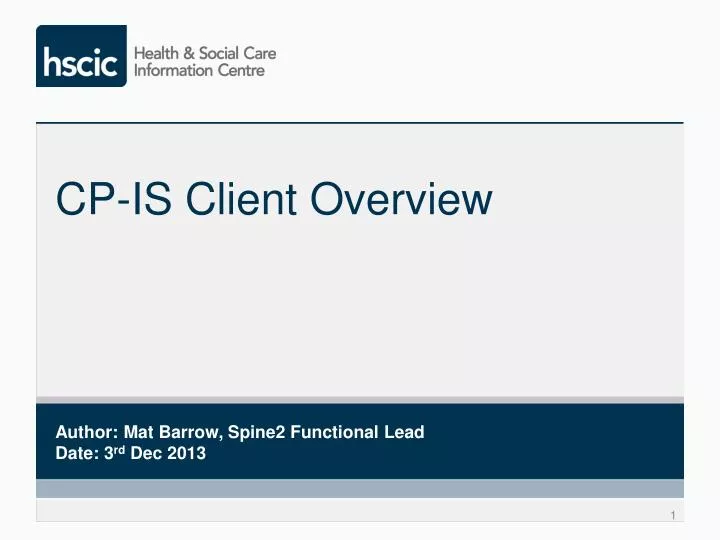 cp is client overview