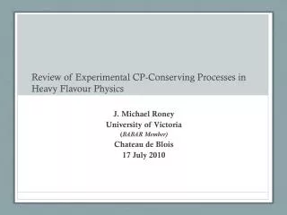 Review of Experimental CP-Conserving Processes in Heavy Flavour Physics