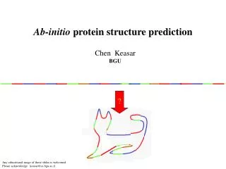 Ab-initio protein structure prediction