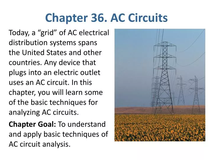 chapter 36 ac circuits