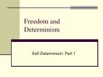 Freedom and Determinism - slide 1