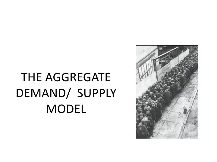 the aggregate demand supply model