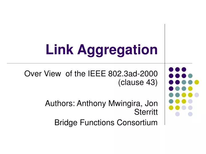 link aggregation