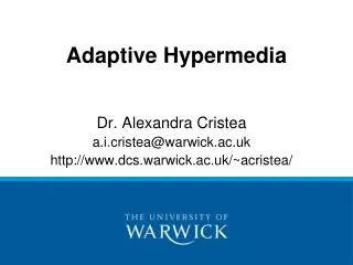 Adaptive Hypermedia