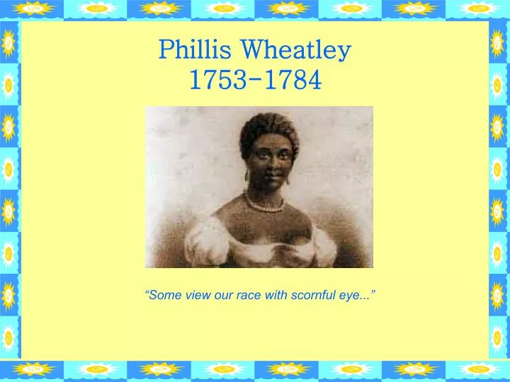 phillis wheatley 1753 1784