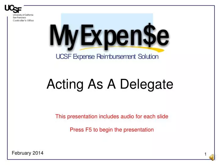 acting as a delegate