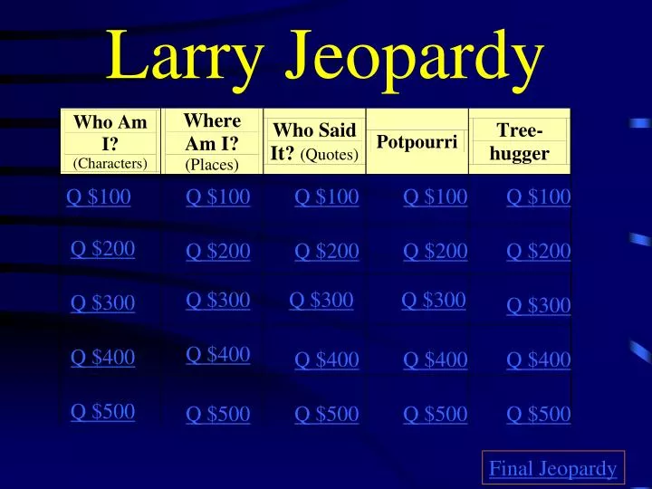 larry jeopardy