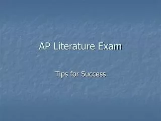 AP Literature Exam