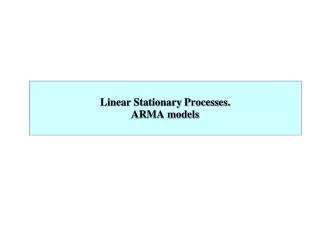 Linear Stationary Processes. ARMA models
