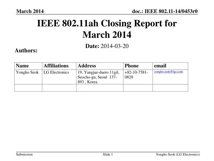 ieee 802 11ah closing report for march 2014