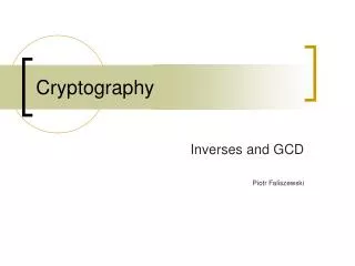 Cryptography