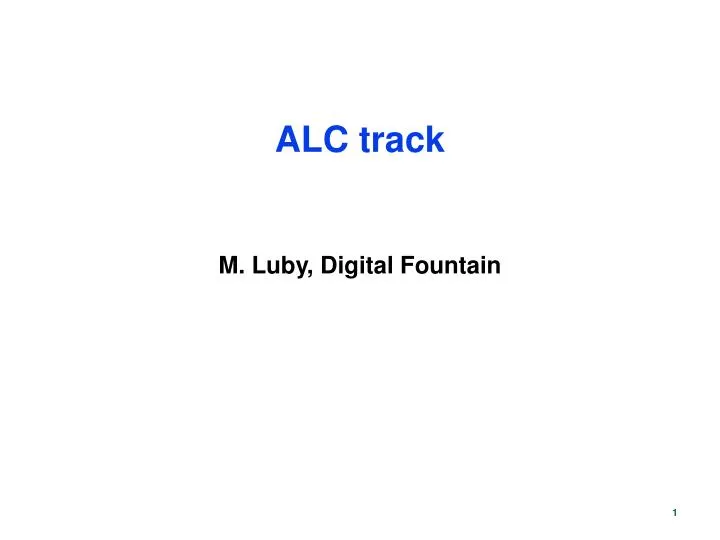 alc track