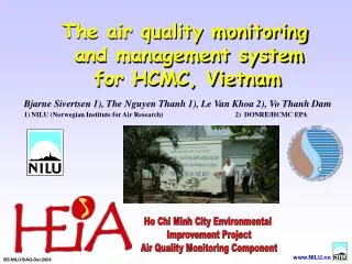 The air quality monitoring and management system for HCMC, Vietnam