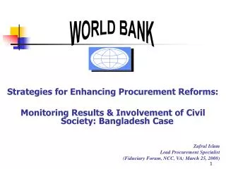 Strategies for Enhancing Procurement Reforms: