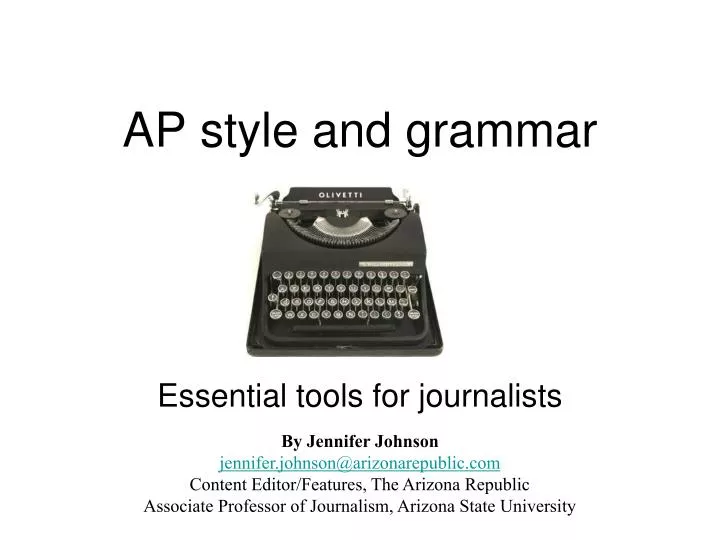 ap style and grammar