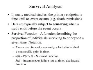 survival analysis