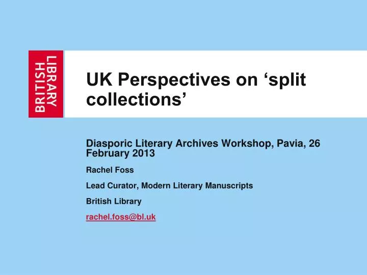 uk perspectives on split collections
