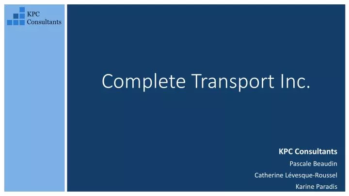 complete transport inc