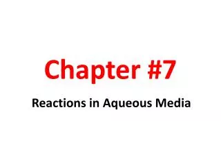 Chapter #7