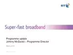 Programme update Johnny McQuoid – Programme Director - slide 1